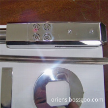 Mirror polishing finish grade 316 SS glass clamp glass clamp square deck mount spigot